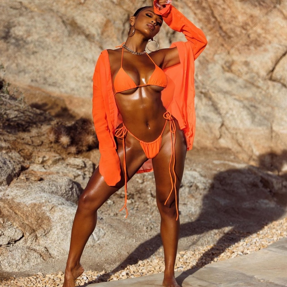 3 Piece MATTE COLLECTION Bikini and cover up